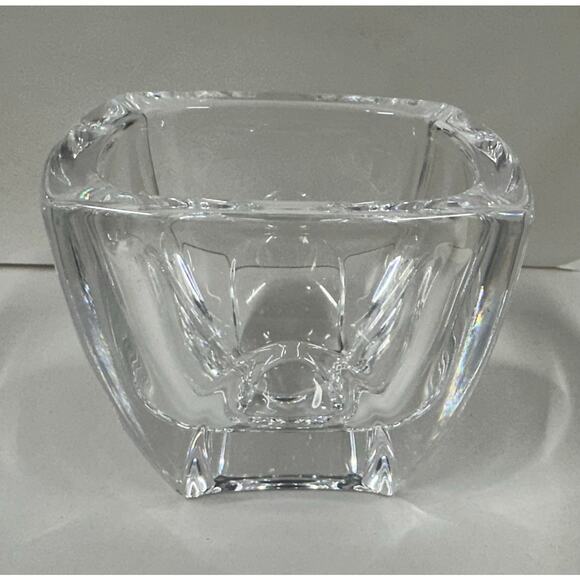 Wedgewood Crystal Candle Votives by Vera Wang ~Carbochon Germany Signed Set of 4 - Picture 7 of 8